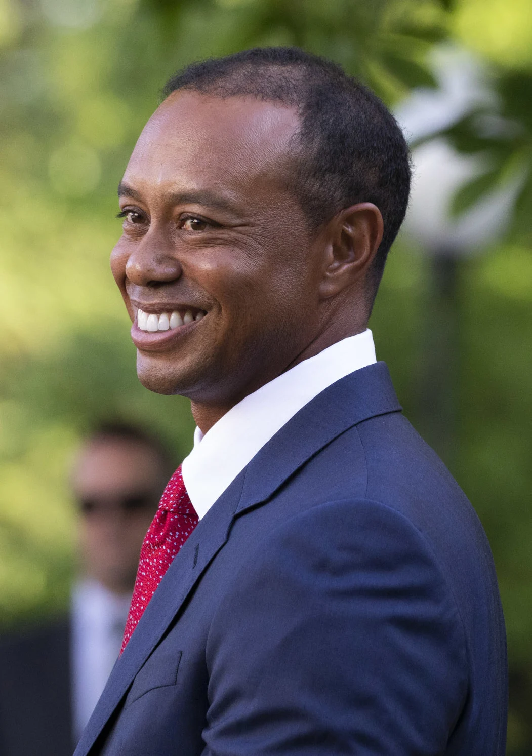 Tiger Woods at the White House, May 6, 2019. A later portrait, not the 1997 Masters. 