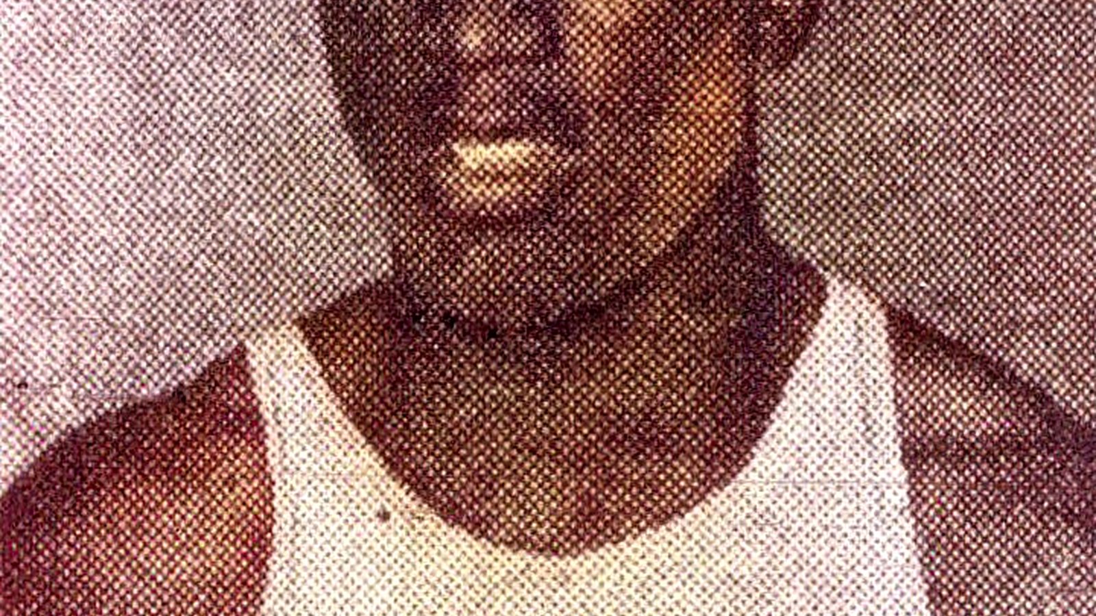 Colorized photograph of Jackie Robinson in his UCLA uniform