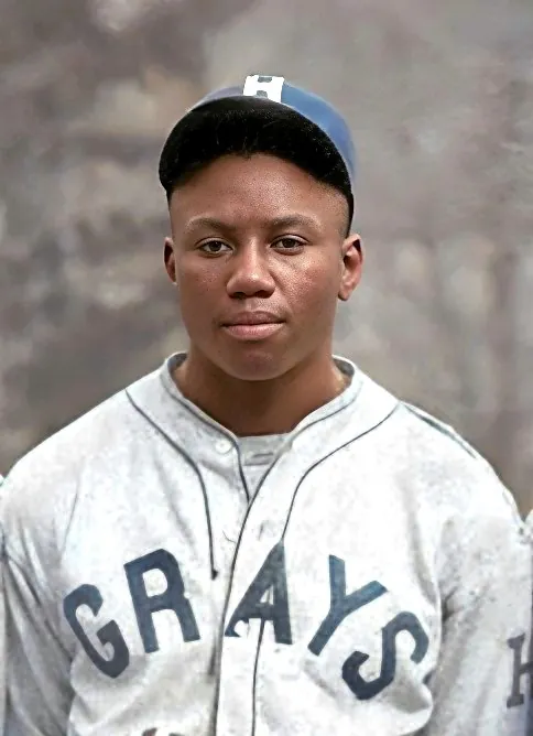 Josh Gibson in a Homestead Grays uniform