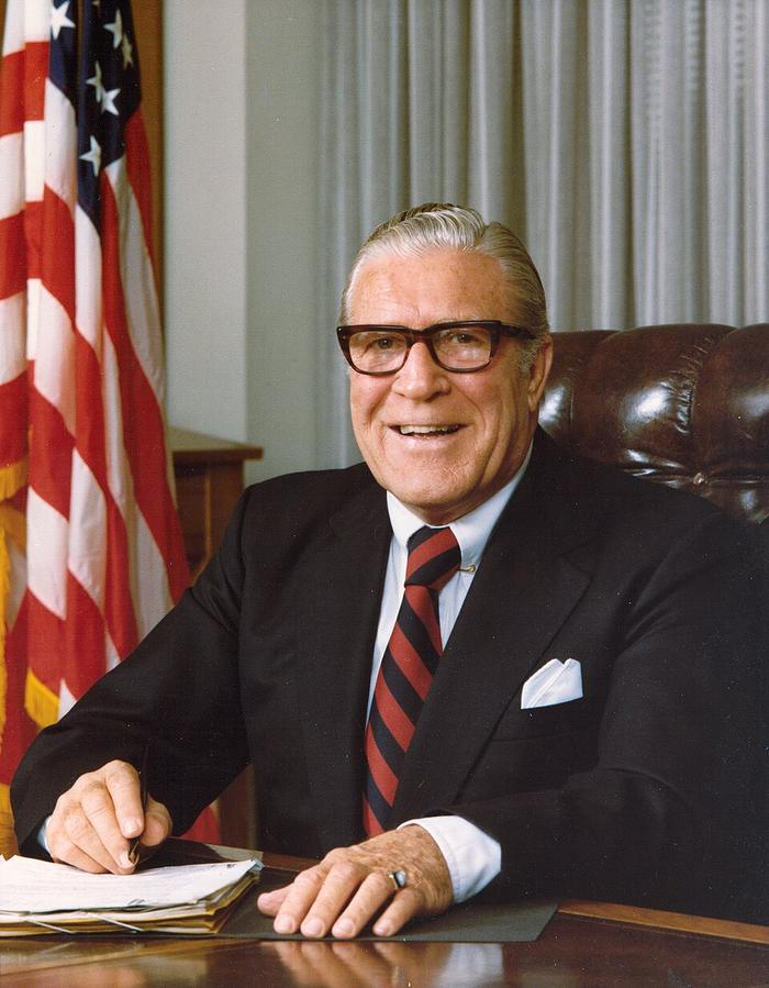 Official portrait of FBI Director Clarence M. Kelley.