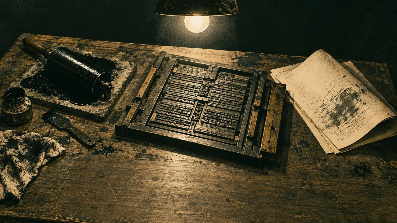 Generated sepia reconstruction of a 1905 football death tally on a wooden desk