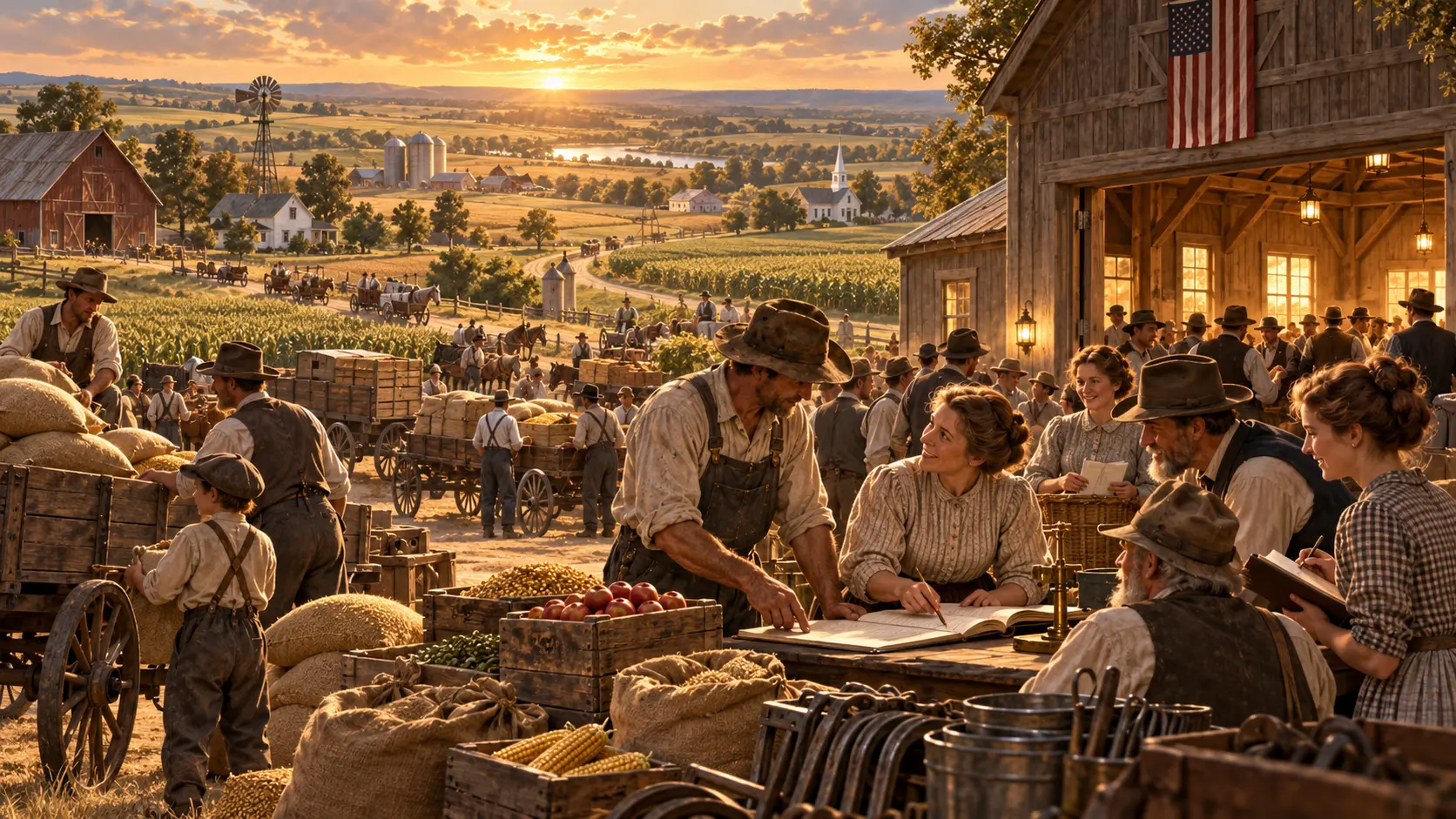 Interpretive art of farmers building cooperative institutions