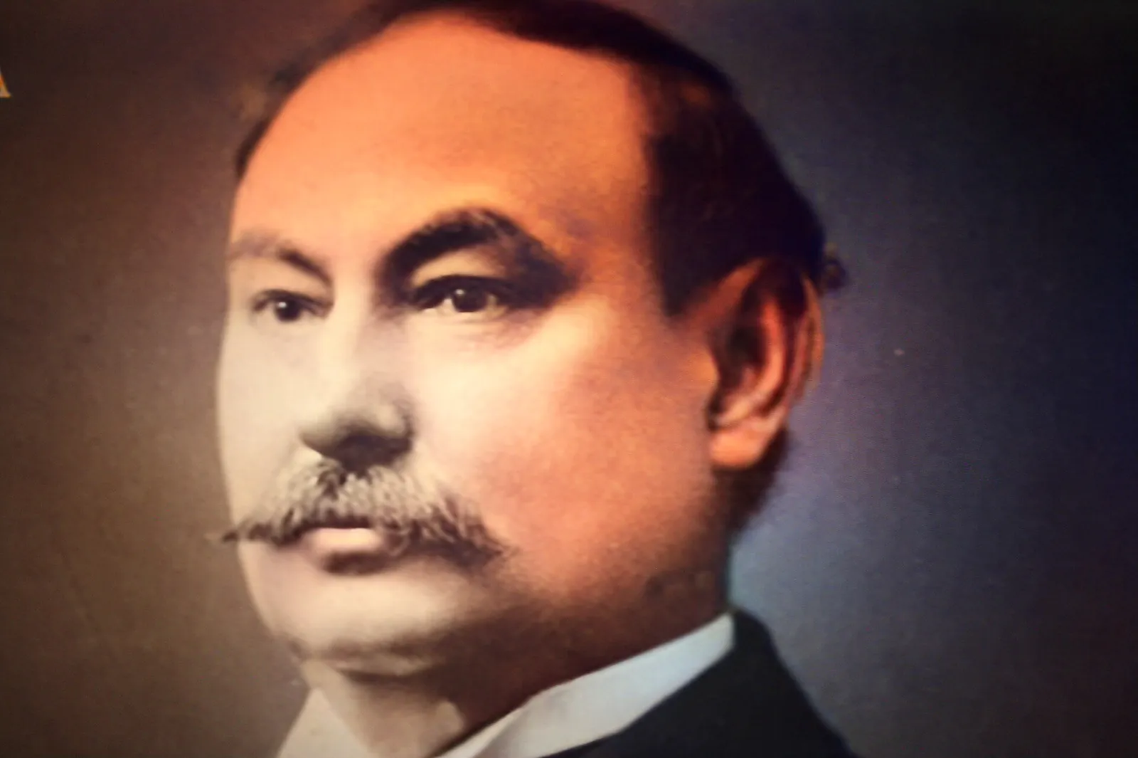 Portrait of Dr. Harvey Wiley with a dark mustache